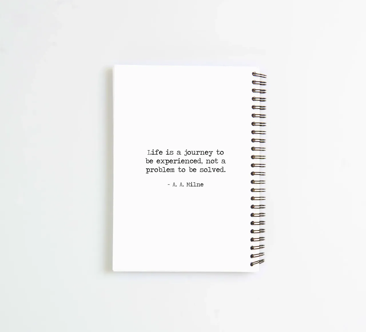 Life is a journey to be experienced not a problem to solve spiral notebook by Summer Soul Co. - Quotes