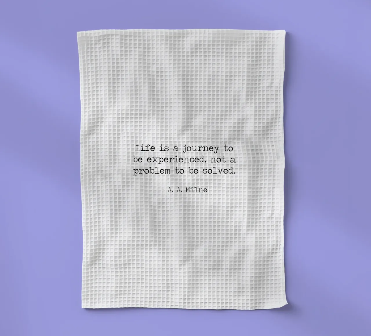 Life is a journey to be experienced not a problem to solve tea towel by Summer Soul Co. - Quotes