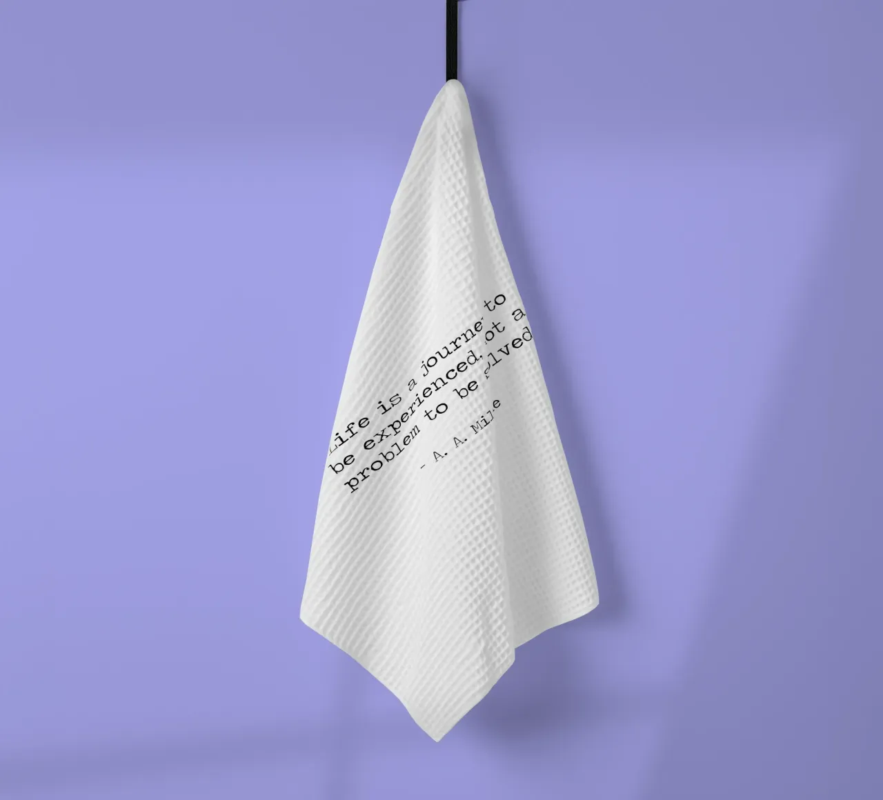 Life is a journey to be experienced not a problem to solve tea towel by Summer Soul Co. - Quotes