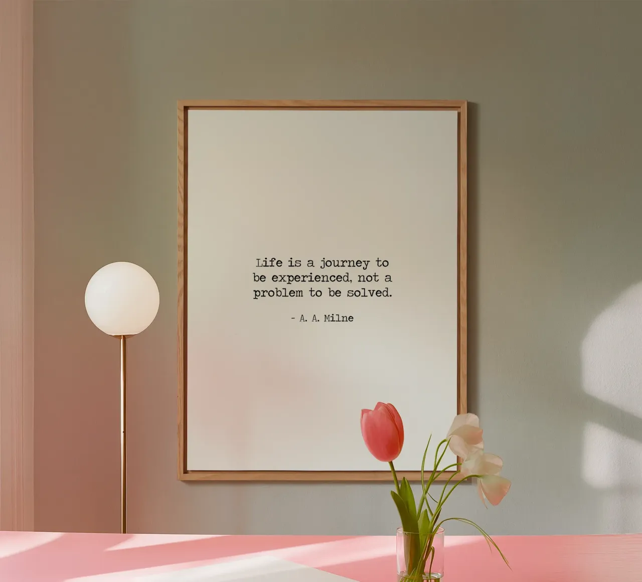 La vita è un viaggio da vivere, non un problema da risolvere. alluminio dibond da Summer Soul Co. - Quotes