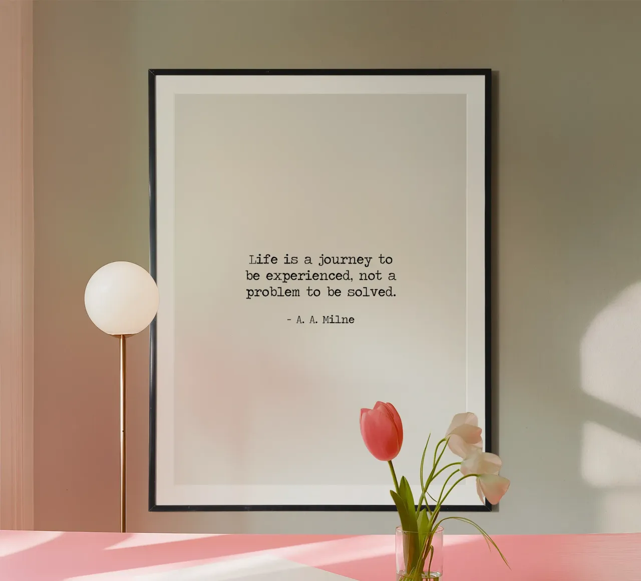 La vita è un viaggio da vivere, non un problema da risolvere. carta hahnemühle da Summer Soul Co. - Quotes