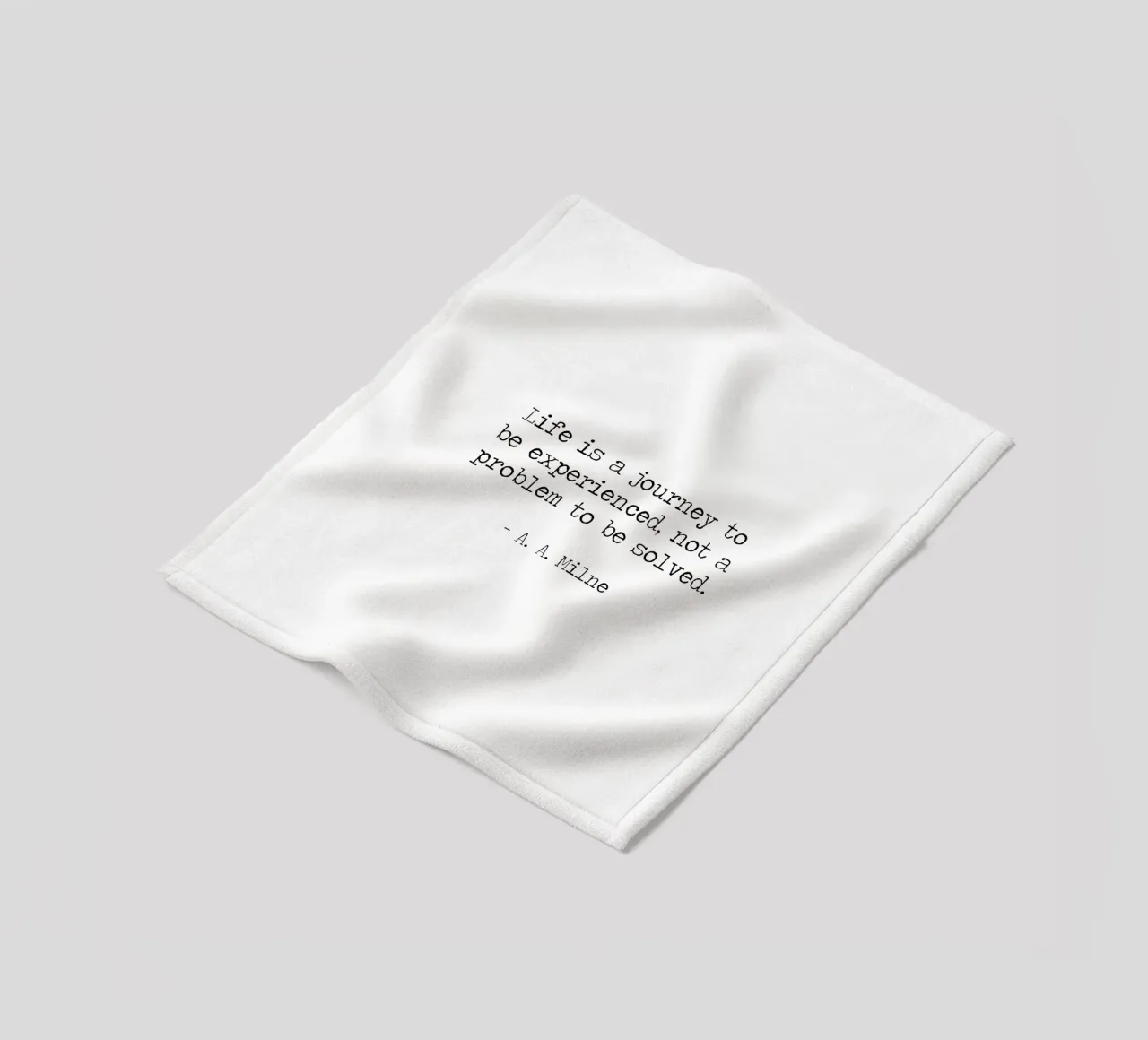 Life is a journey to be experienced not a problem to solve fleece blanket by Summer Soul Co. - Quotes