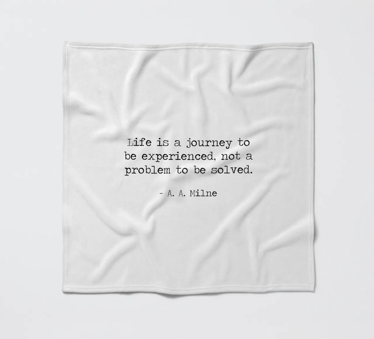 Life is a journey to be experienced not a problem to solve fleece blanket by Summer Soul Co. - Quotes