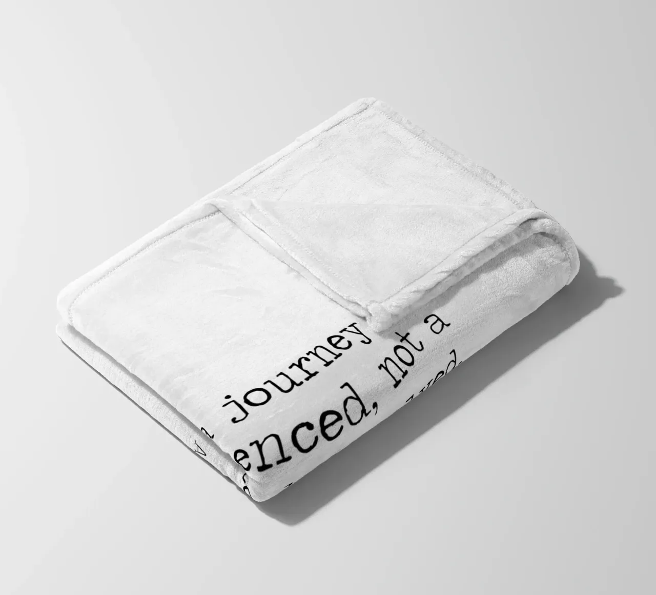 Life is a journey to be experienced not a problem to solve fleece blanket by Summer Soul Co. - Quotes