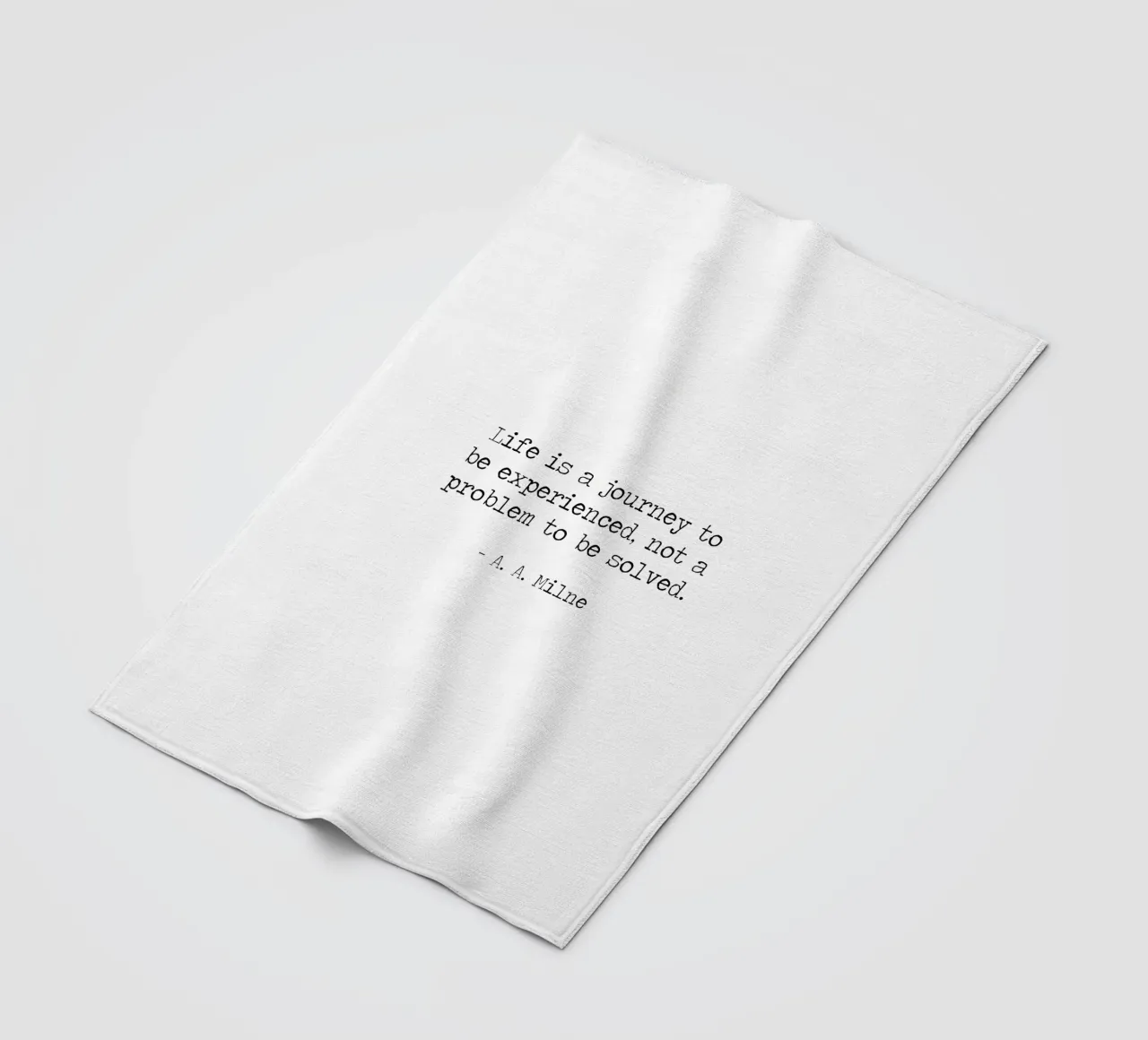 Life is a journey to be experienced not a problem to solve fleece blanket by Summer Soul Co. - Quotes