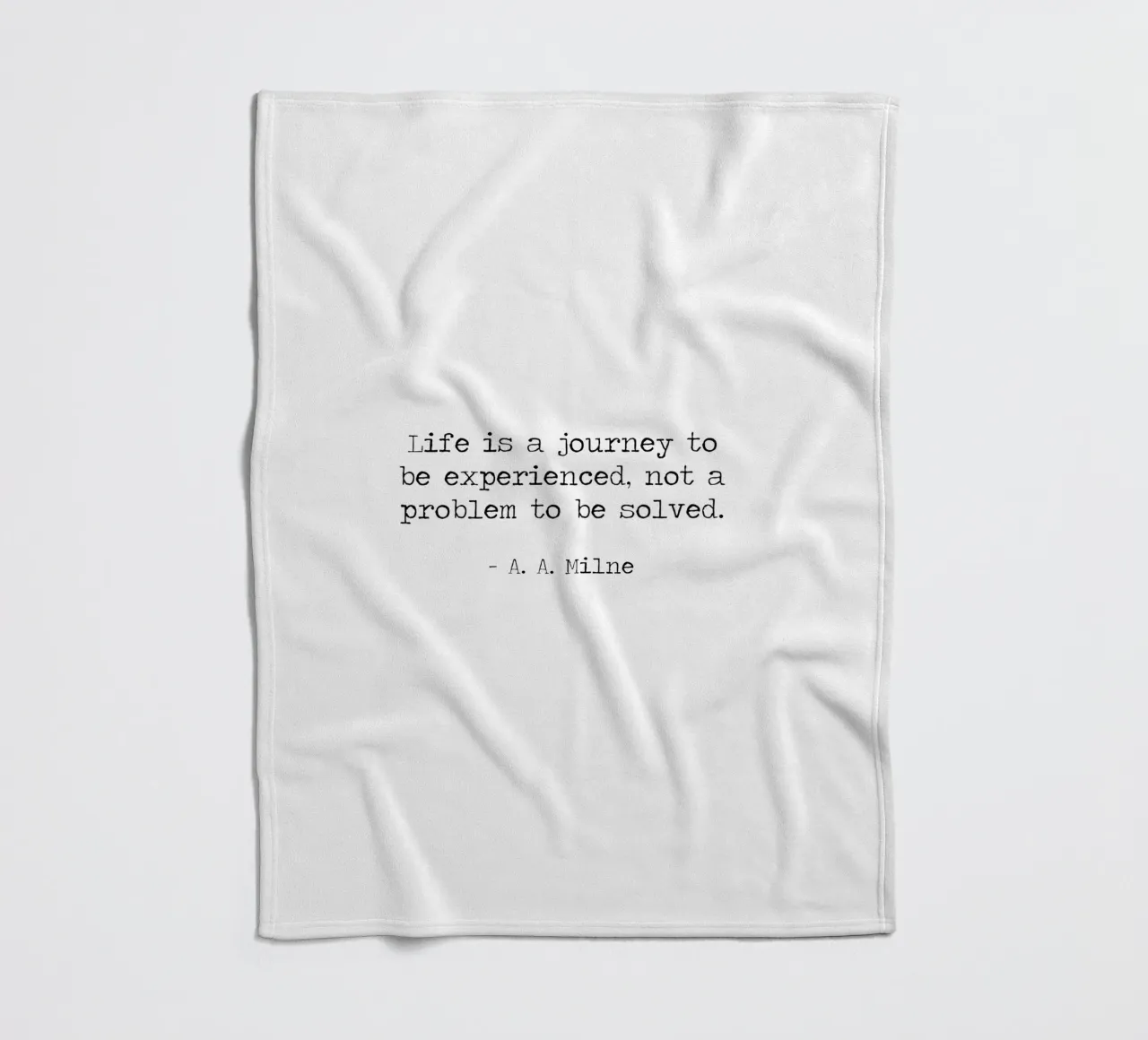 Life is a journey to be experienced not a problem to solve fleece blanket by Summer Soul Co. - Quotes