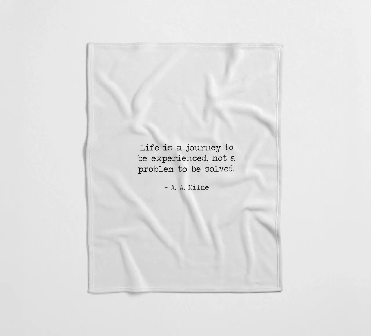 Life is a journey to be experienced not a problem to solve fleece blanket by Summer Soul Co. - Quotes