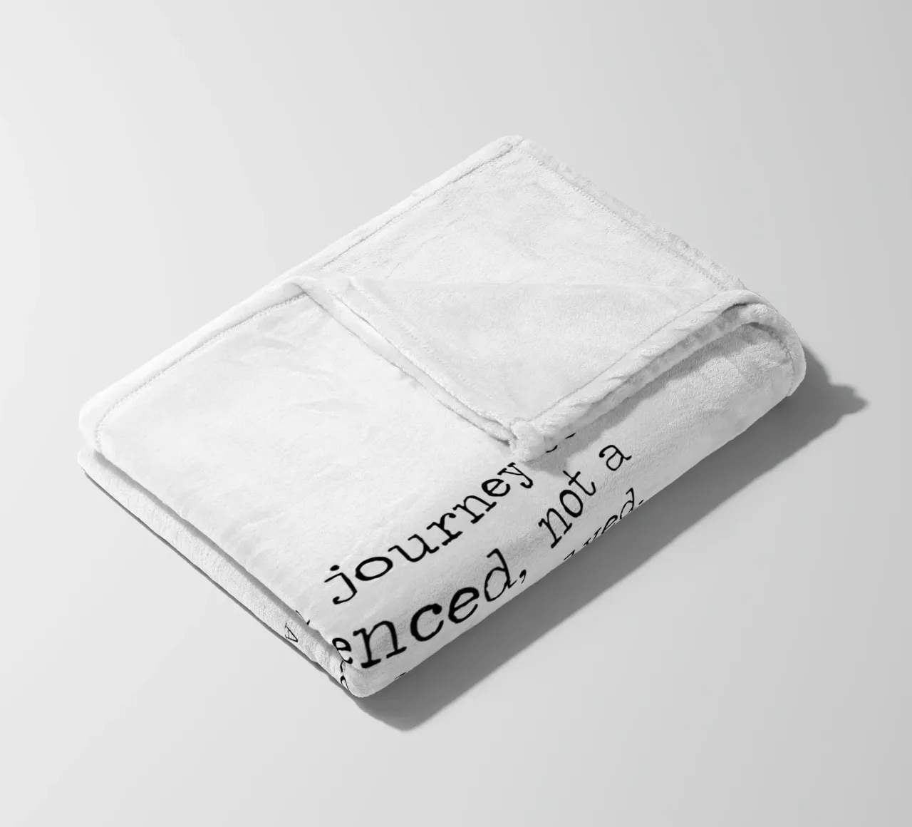 Life is a journey to be experienced not a problem to solve fleece blanket by Summer Soul Co. - Quotes