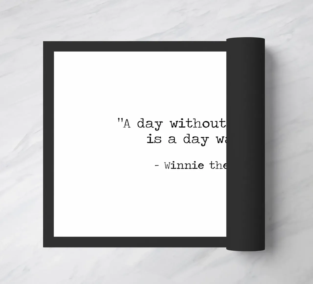 A day without laughter is a day wasted Winnie The Pooh quote doormat by Summer Soul Co. - Quotes
