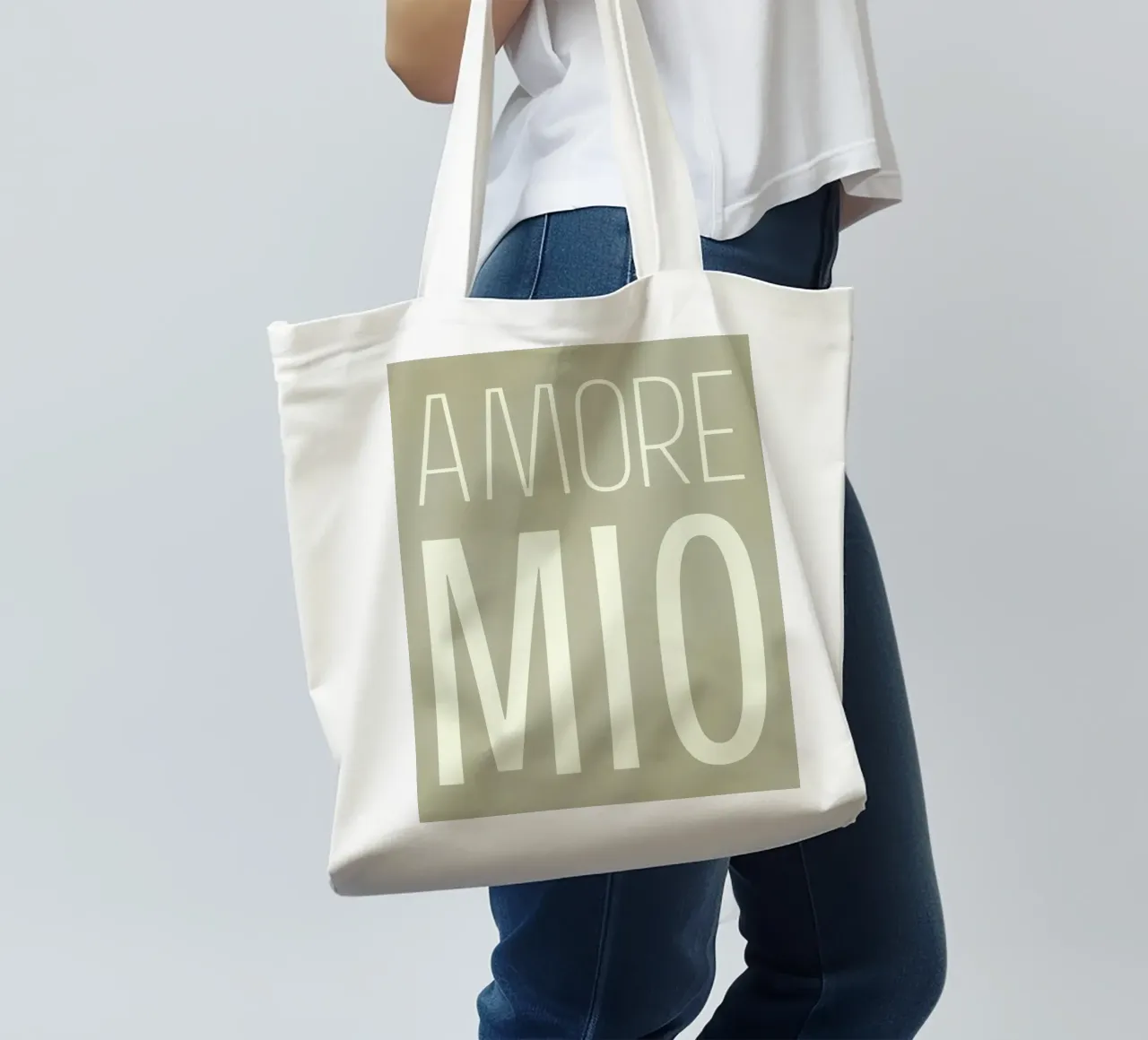 Amore Mio Boho Sommer pop borsa in juta da Carinaprint