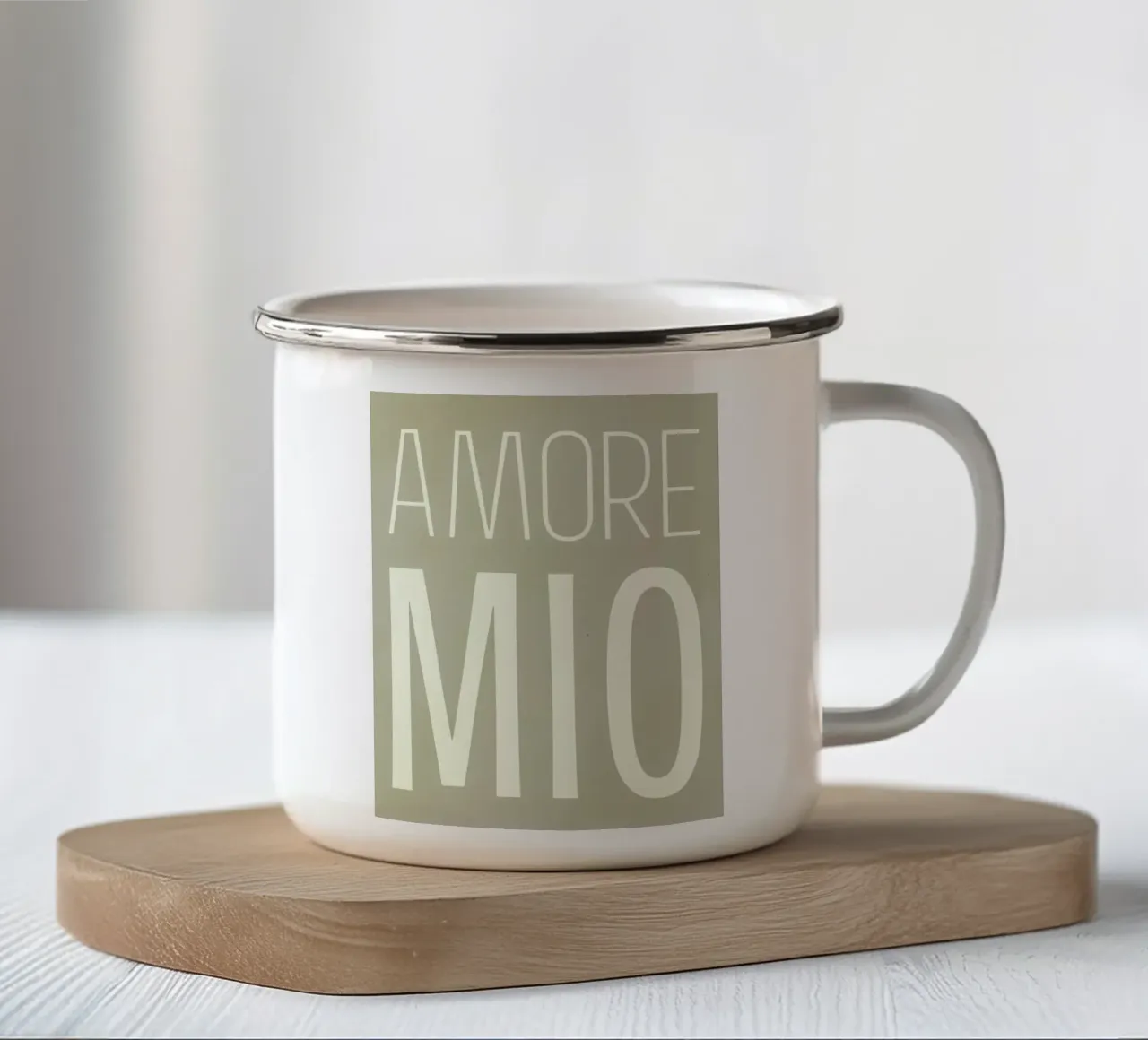 Amore Mio Boho Sommer pop tazza in smalto da Carinaprint