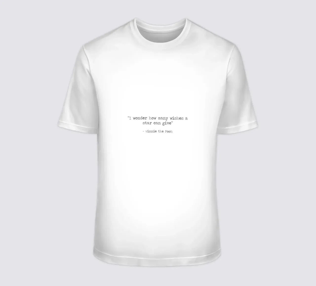 "Chissà quanti desideri può esprimere una stella" - Winnie the Pooh t-shirt da Summer Soul Co. - Quotes