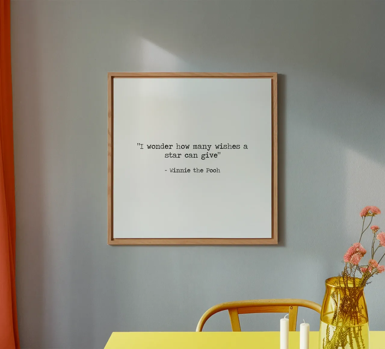 "Chissà quanti desideri può esprimere una stella" - Winnie the Pooh alluminio dibond da Summer Soul Co. - Quotes
