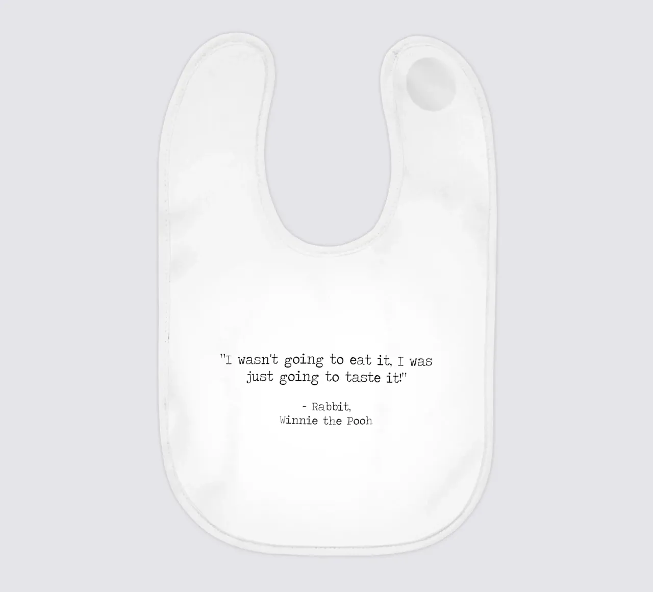 Non avevo intenzione di mangiarlo, ma solo di assaggiarlo -Pooh bavaglino da Summer Soul Co. - Quotes