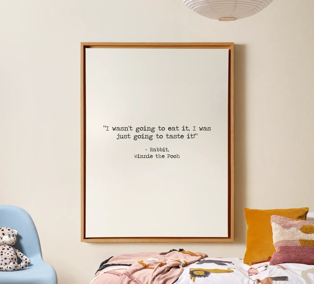 I wasn't going to eat it, I was just going to taste it -Pooh canvas by Summer Soul Co. - Quotes
