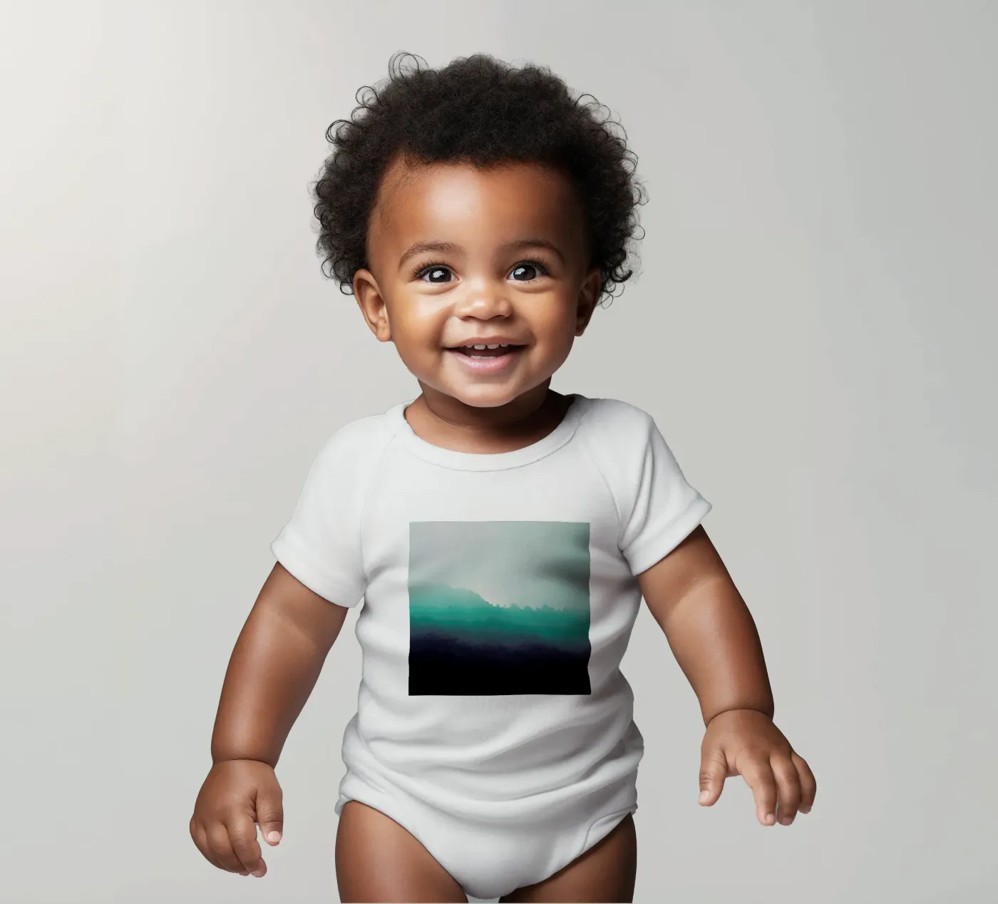 Forest Bathing Kurzarm Babybody von Ruei