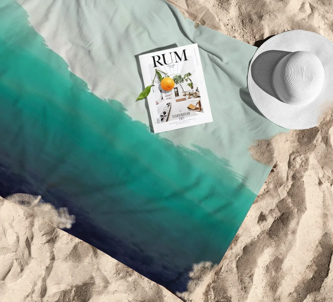 Forest Bathing beach towel by Ruei