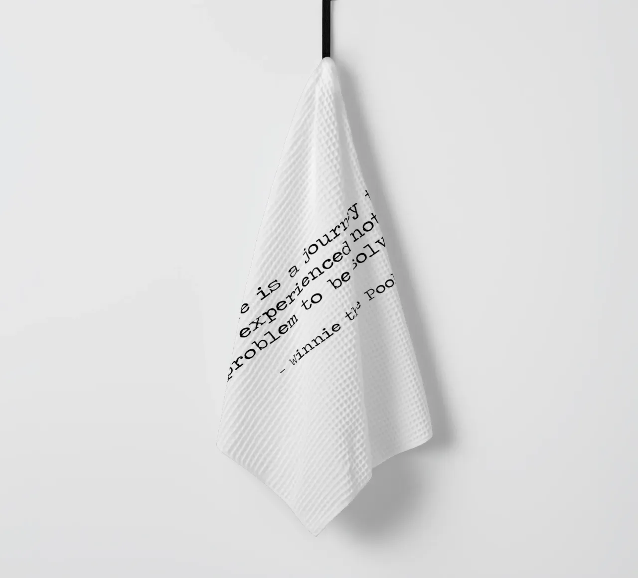 La vita è un viaggio da vivere - Citazione di Winnie The Pooh canovaccio da cucina da Summer Soul Co. - Quotes