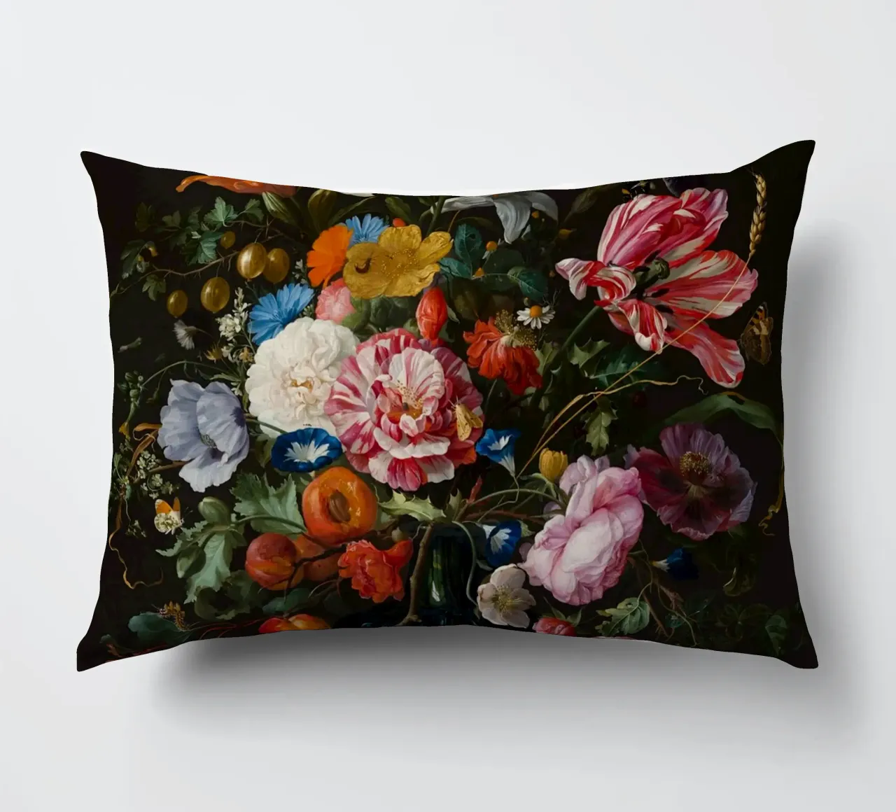 Jan Davidsz. de Heem Natura morta con fiori cuscino da Timeless Artworks