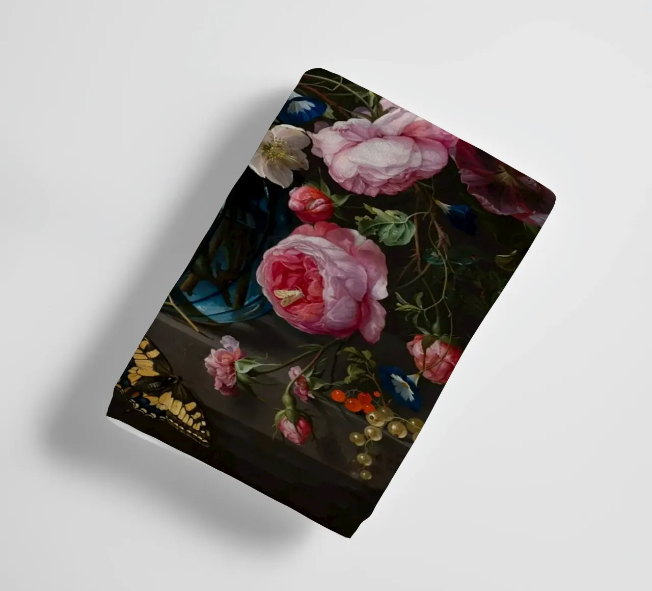 Jan Davidsz. de Heem Natura morta con fiori asciugamano da bagno da Timeless Artworks