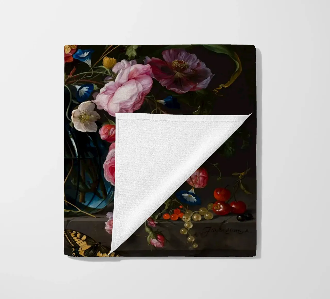 Jan Davidsz. de Heem Natura morta con fiori telo mare da Timeless Artworks