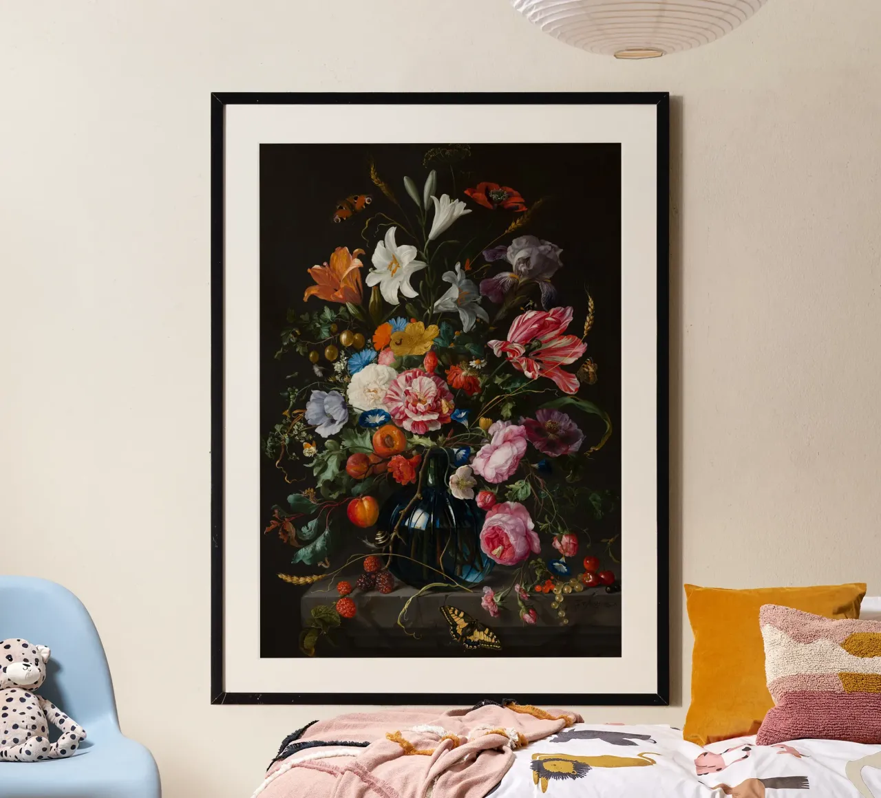 Jan Davidsz. de Heem Natura morta con fiori carta hahnemühle da Timeless Artworks