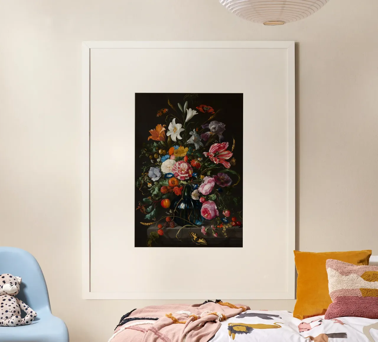 Jan Davidsz. de Heem Natura morta con fiori carta hahnemühle da Timeless Artworks