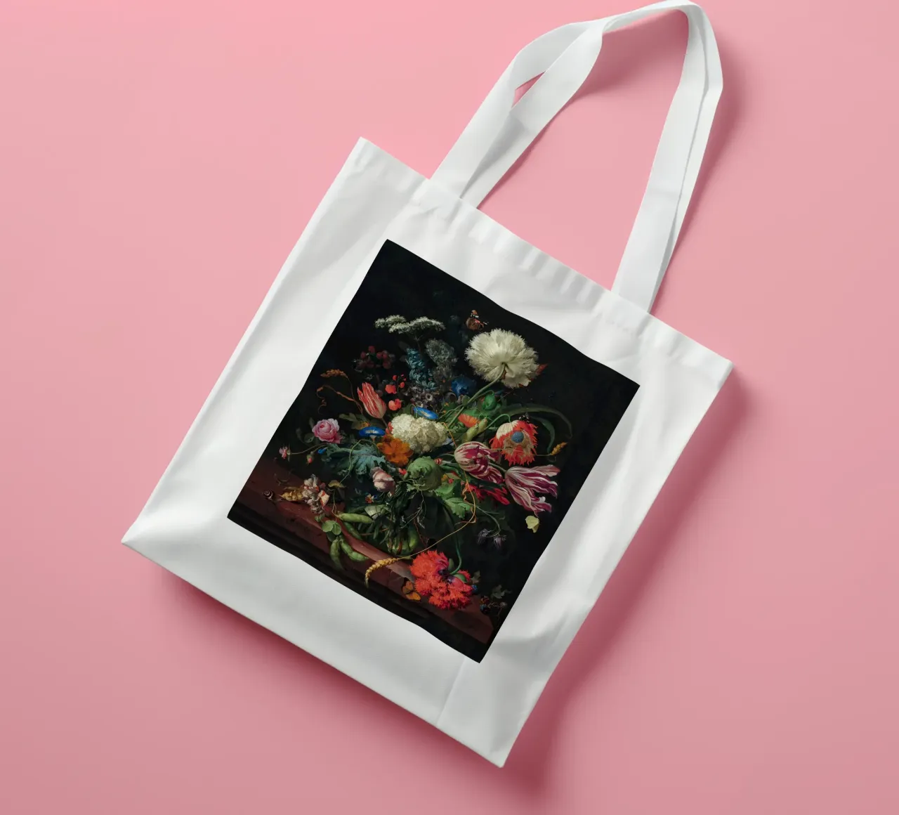 Jan Davidsz. de Heem Vaso di fiori borsa in juta da Timeless Artworks