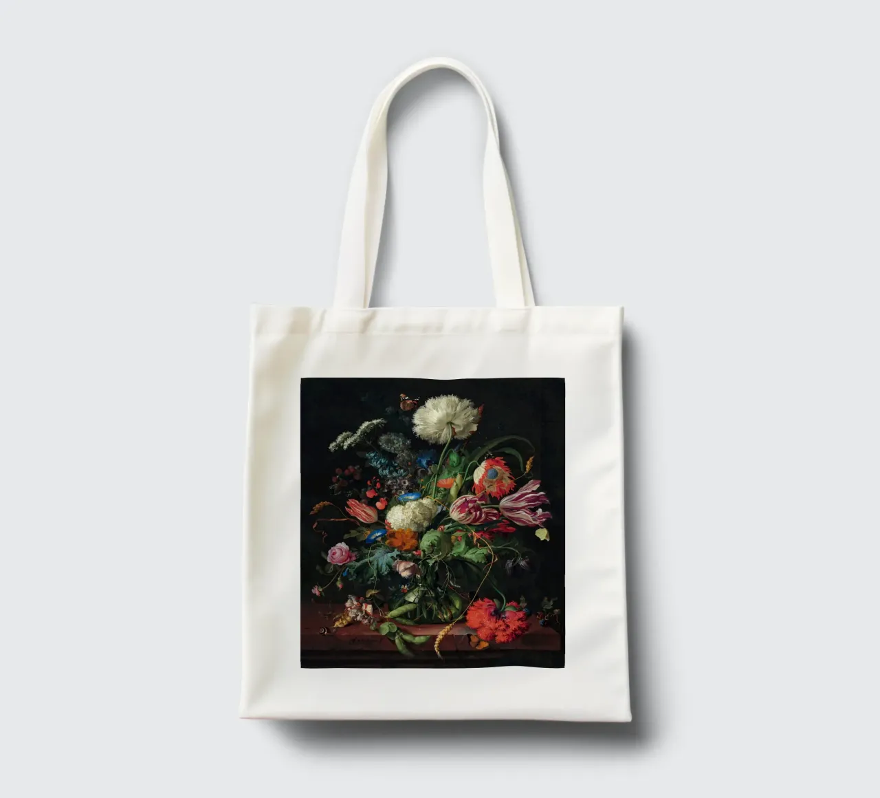 Jan Davidsz. de Heem Vaso di fiori borsa in juta da Timeless Artworks