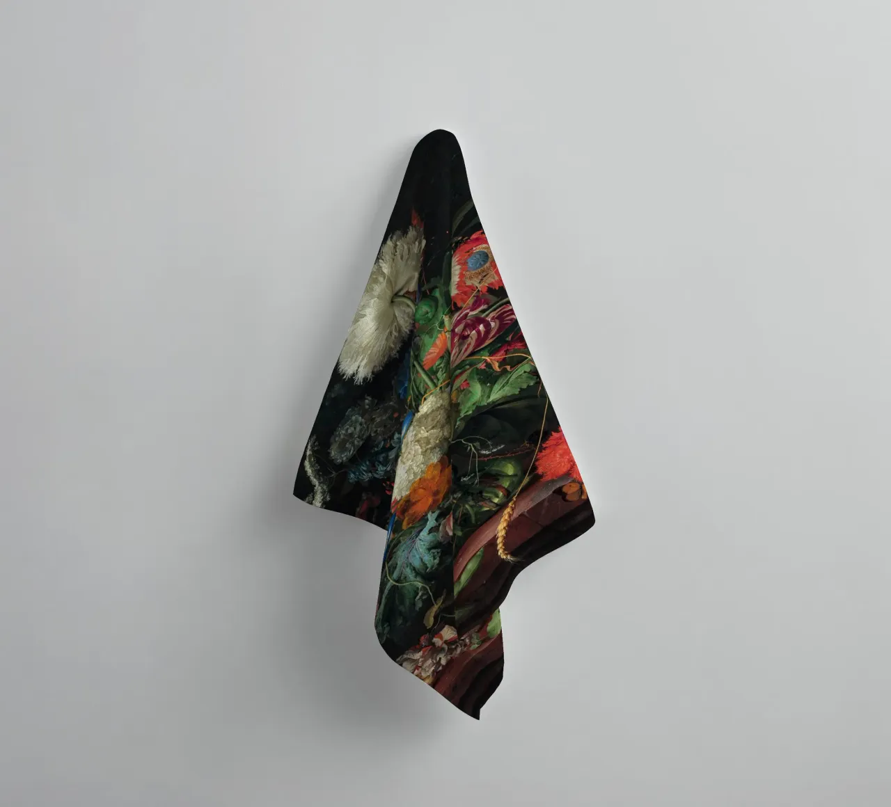 Jan Davidsz. de Heem Vaso di fiori asciugamano da bagno da Timeless Artworks