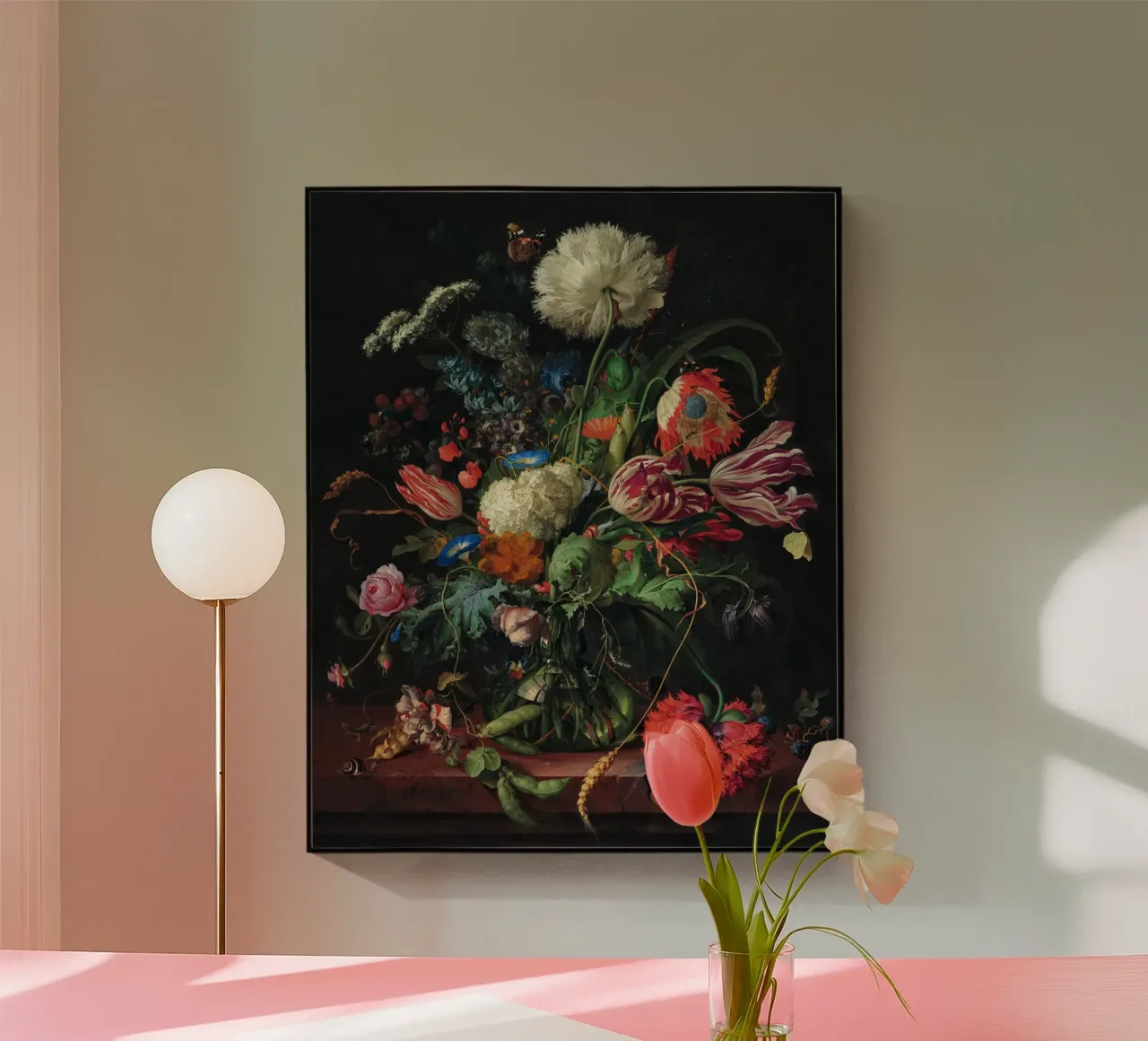 Jan Davidsz. de Heem Vaso di fiori plexiglass da Timeless Artworks