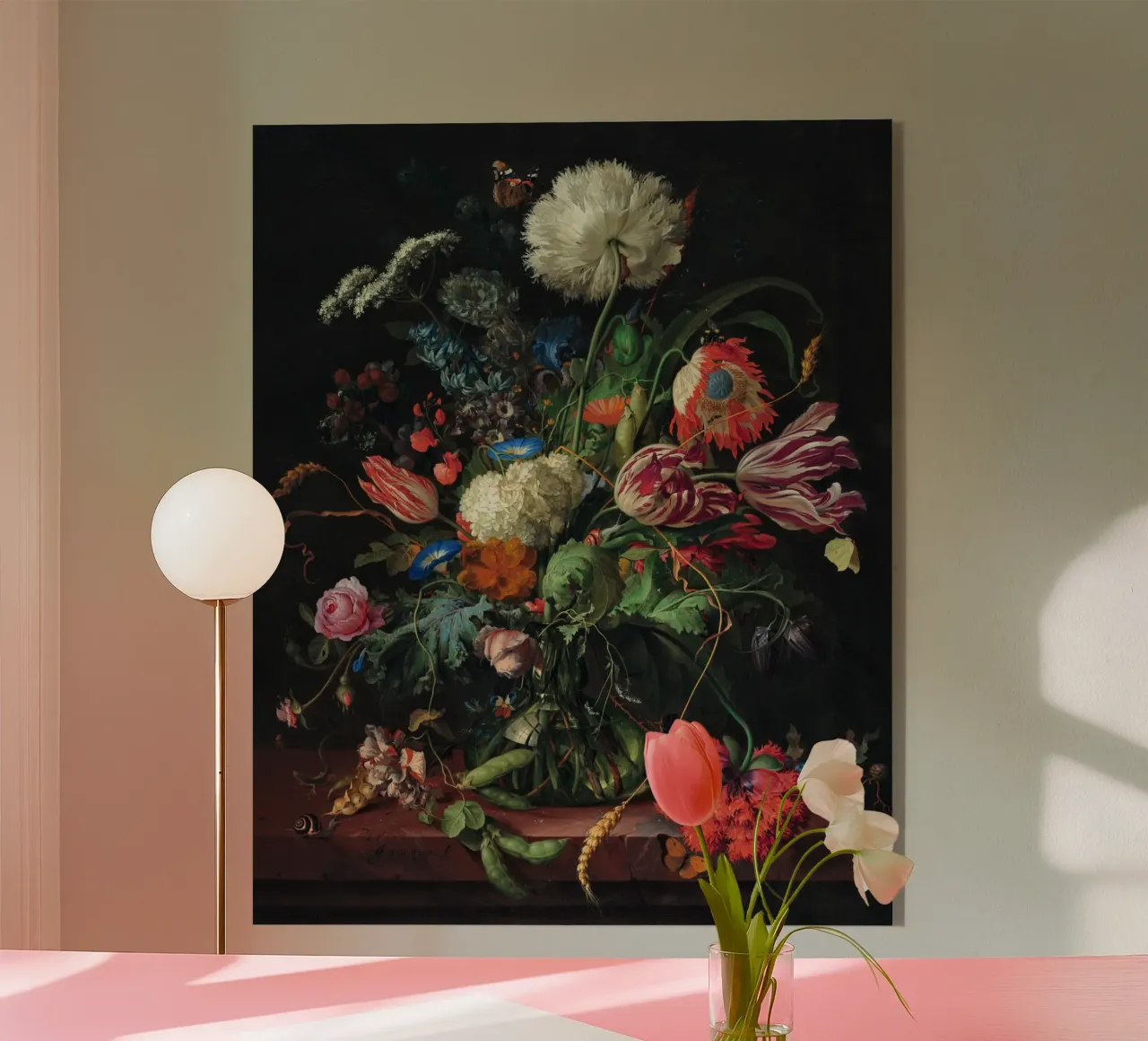 Jan Davidsz. de Heem Vaso di fiori plexiglass da Timeless Artworks