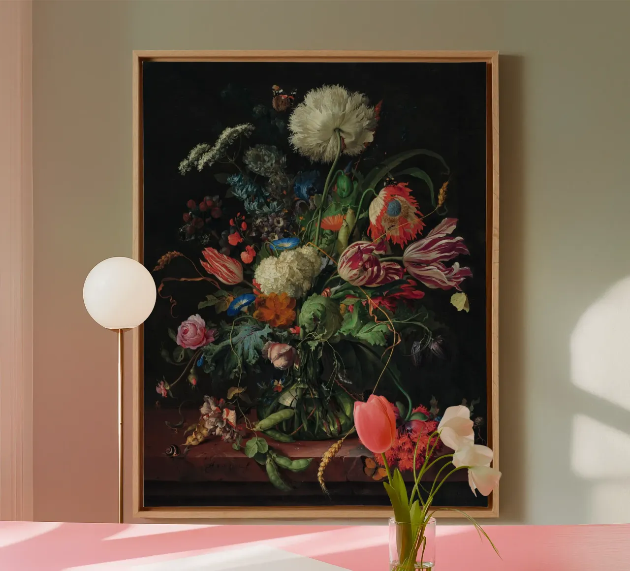 Jan Davidsz. de Heem Vaso di fiori tela con Cornice a cassetta da Timeless Artworks