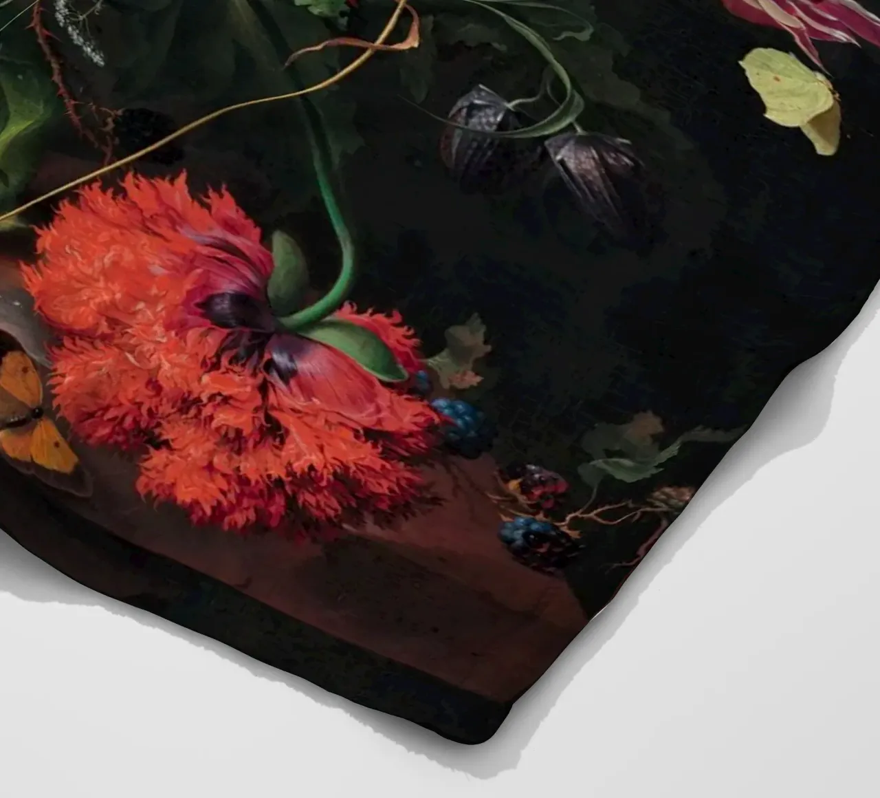 Jan Davidsz. de Heem Vaso di fiori coperta in pile da Timeless Artworks