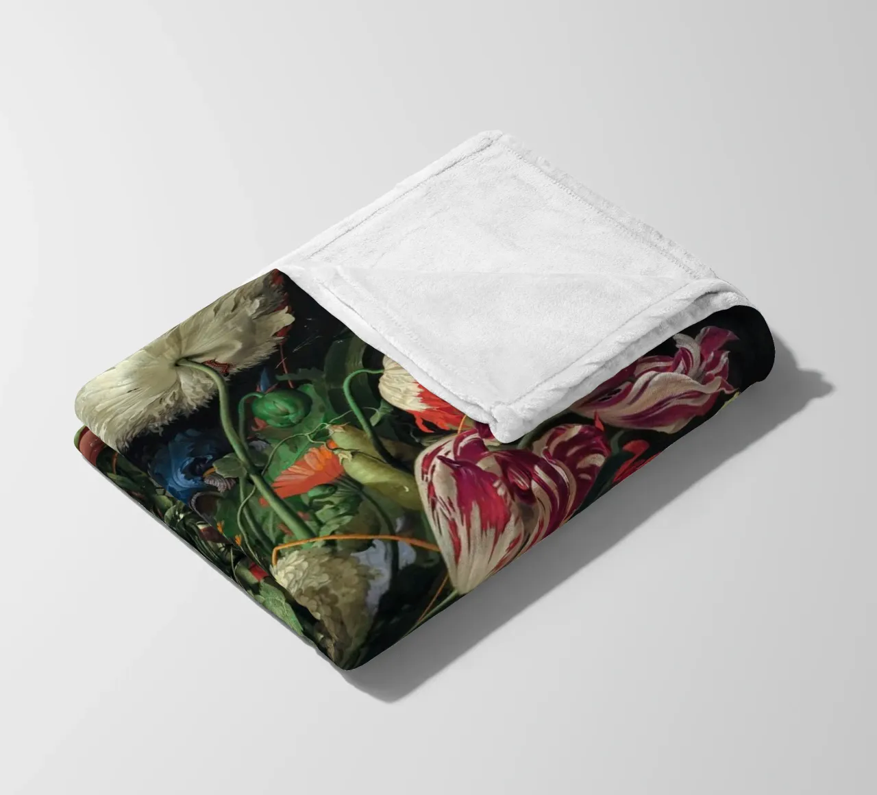 Jan Davidsz. de Heem Vaso di fiori coperta in pile da Timeless Artworks