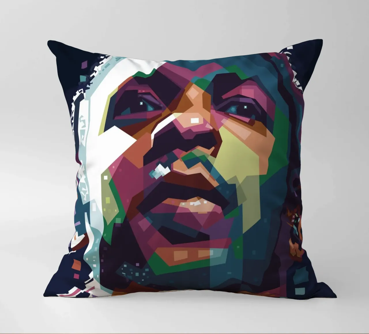 Kendrick Lamar arte pop WPAP cuscino da Alkahfsmart