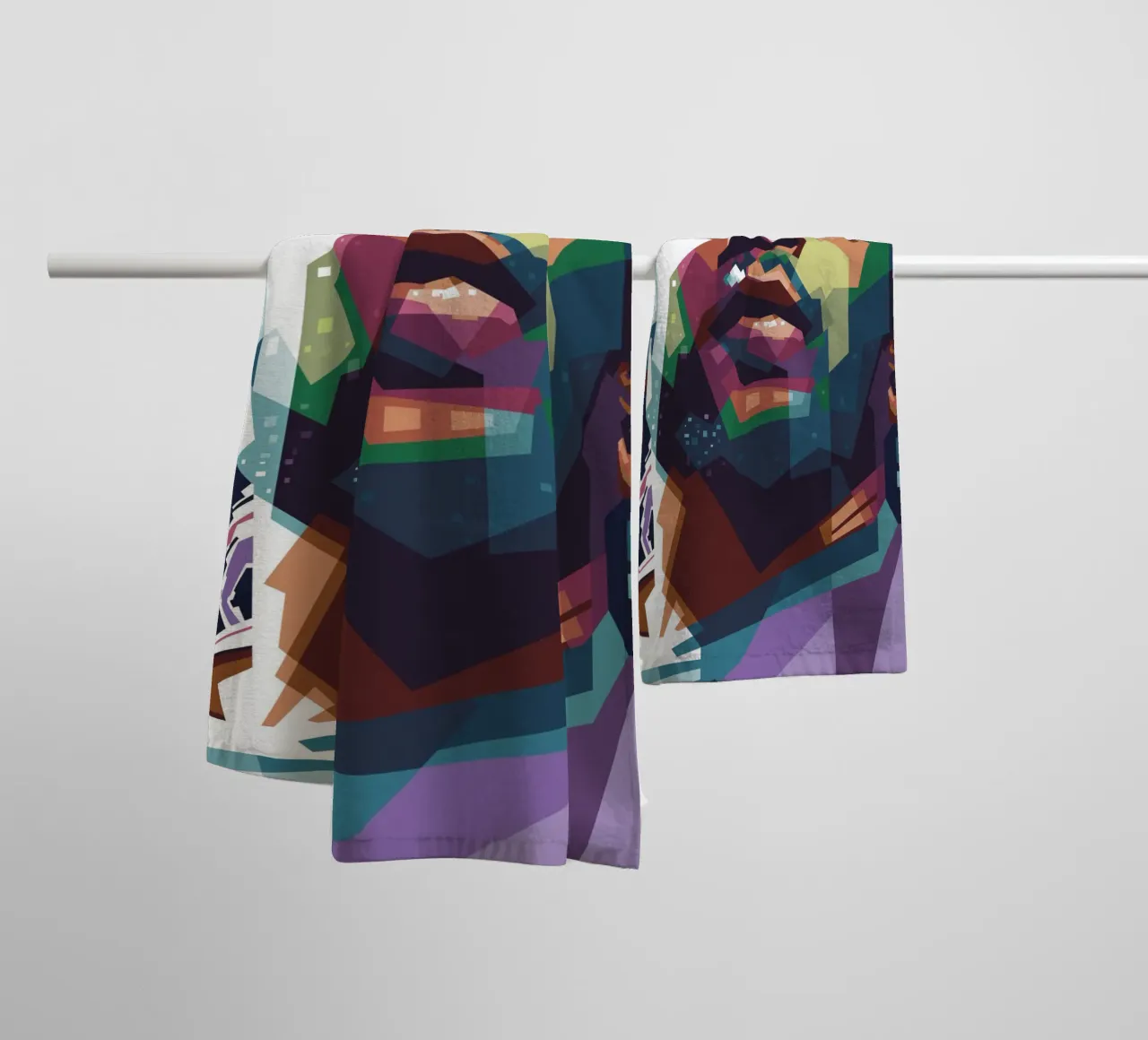 Kendrick Lamar Pop-Kunst WPAP Handtuch von Alkahfsmart