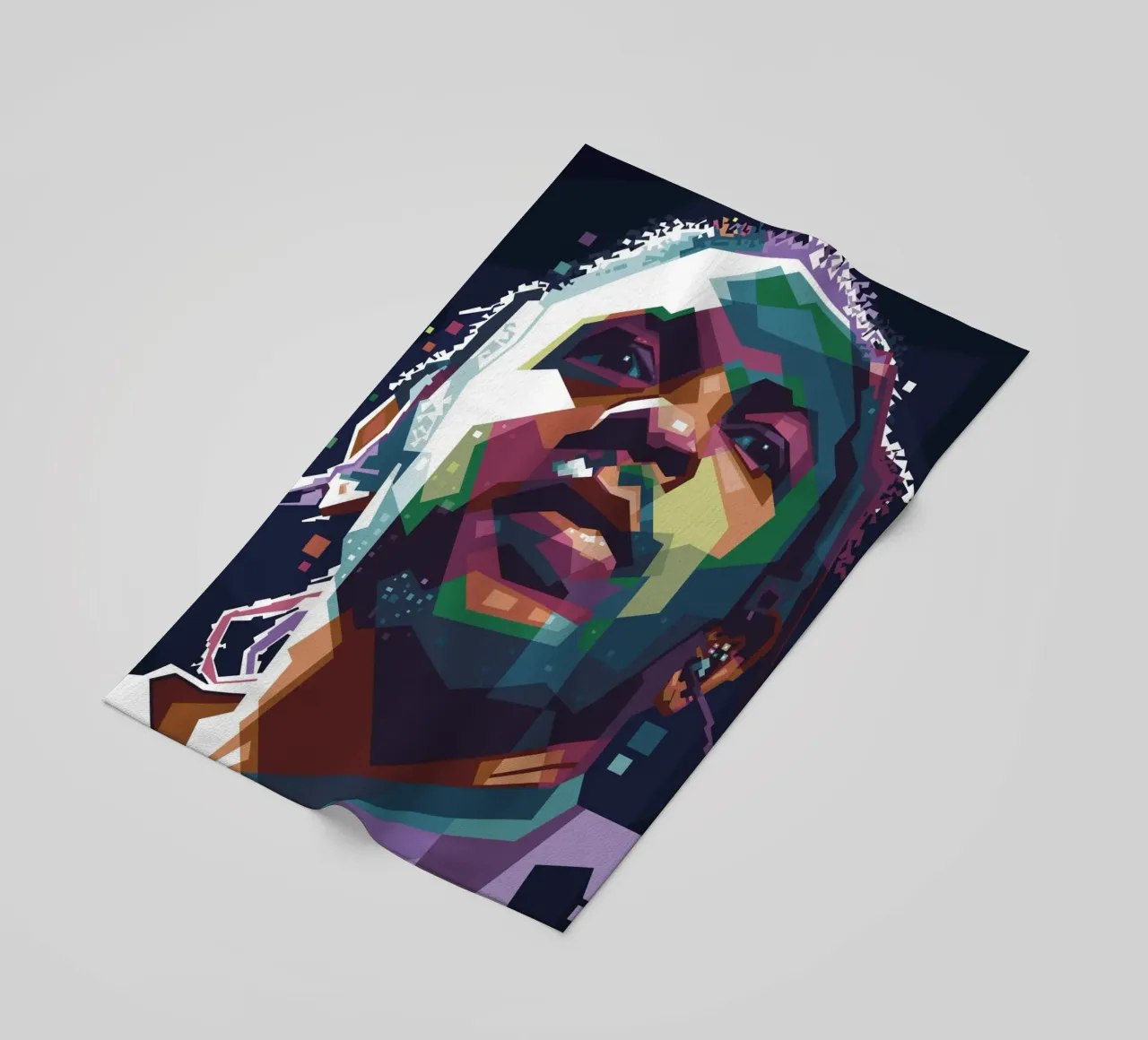 Kendrick Lamar arte pop WPAP telo mare da Alkahfsmart