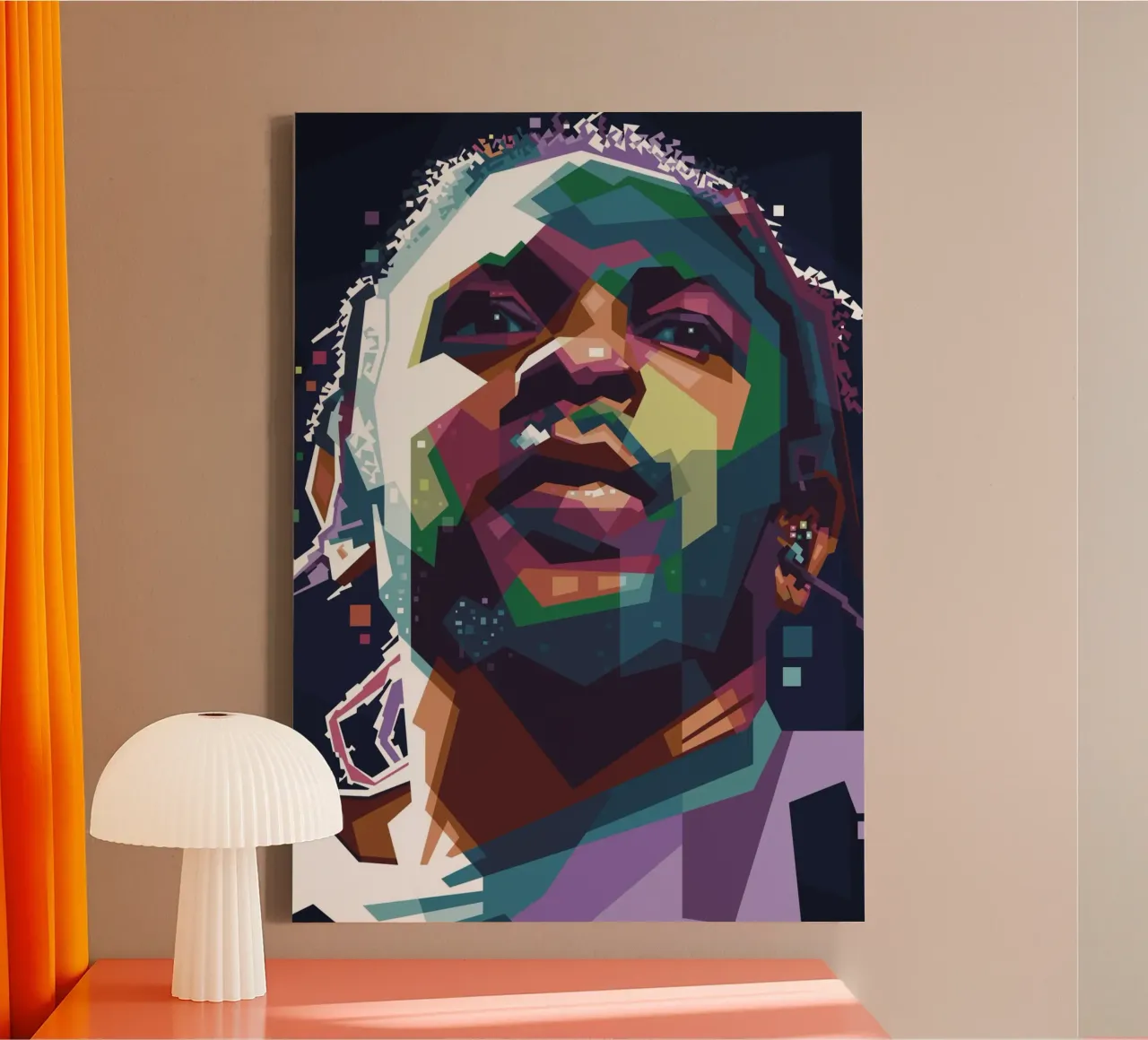 Kendrick Lamar pop art WPAP canvas by Alkahfsmart