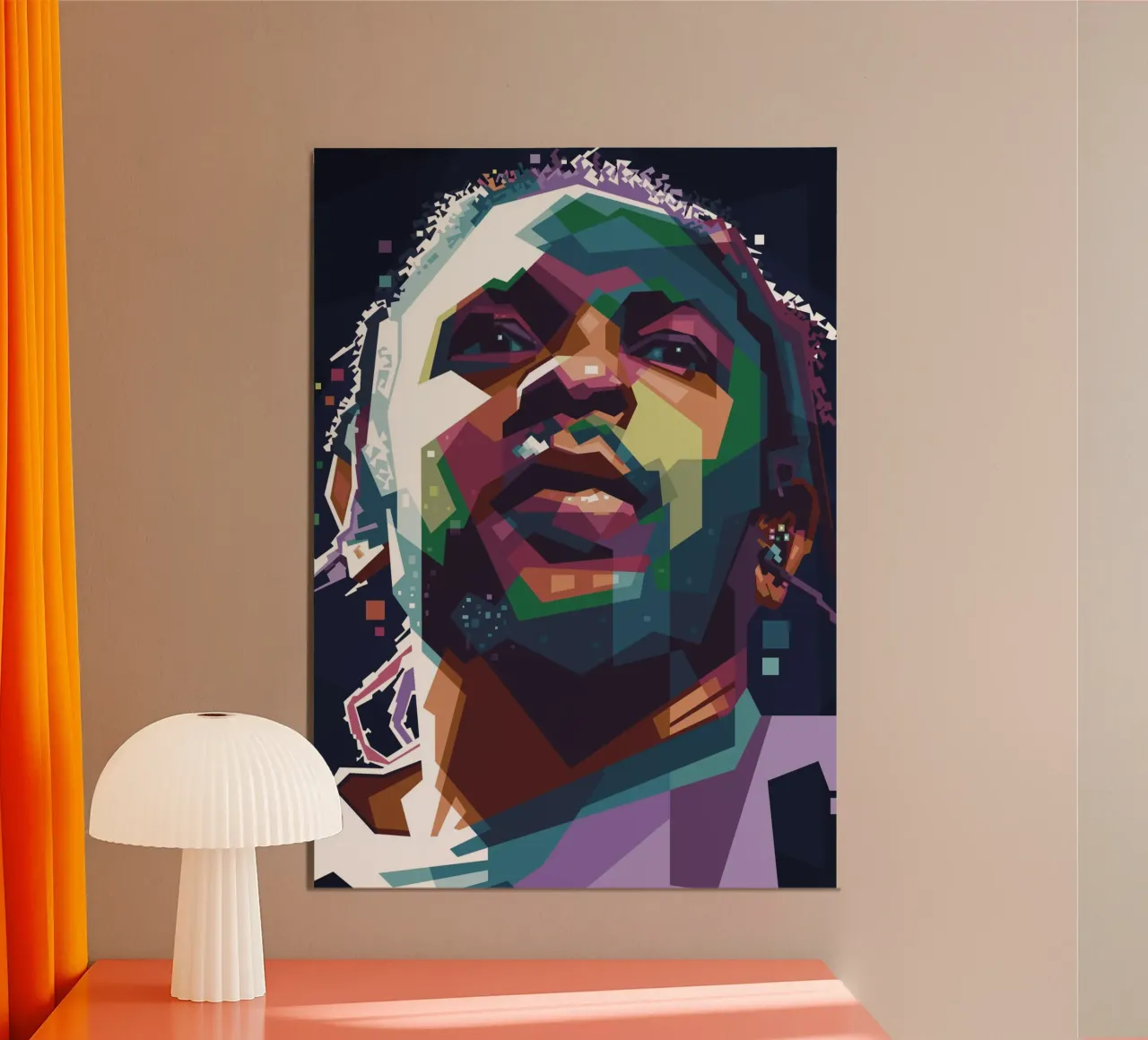 Kendrick Lamar arte pop WPAP carta hahnemühle da Alkahfsmart