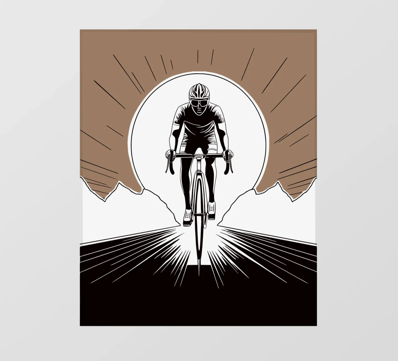 Power & Geschwindigkeit – Das ultimative Radsport-Design! Backlit Folie von Radkunstwerk