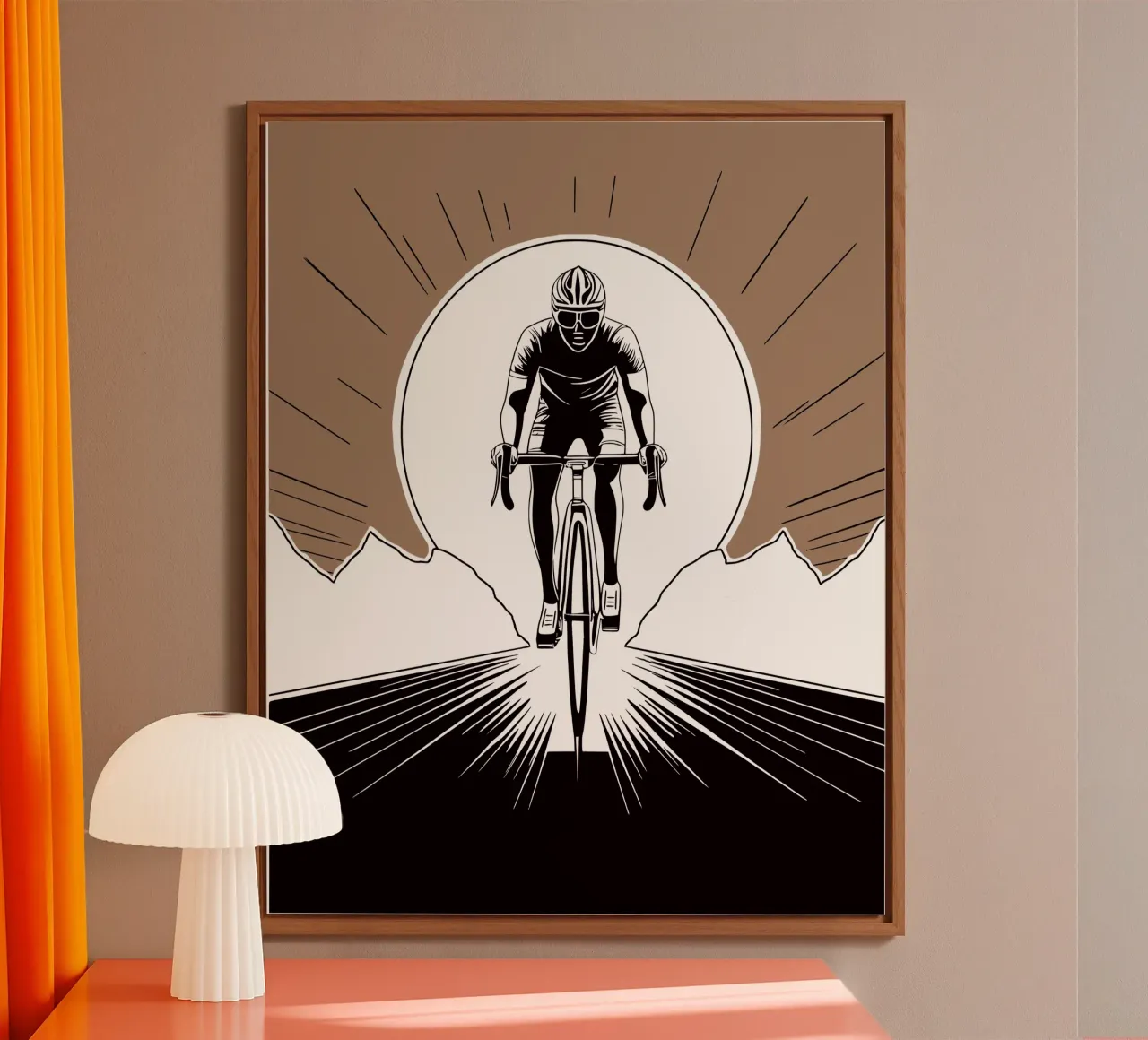 Power & Speed - The ultimate cycling design! alu-dibond by Radkunstwerk