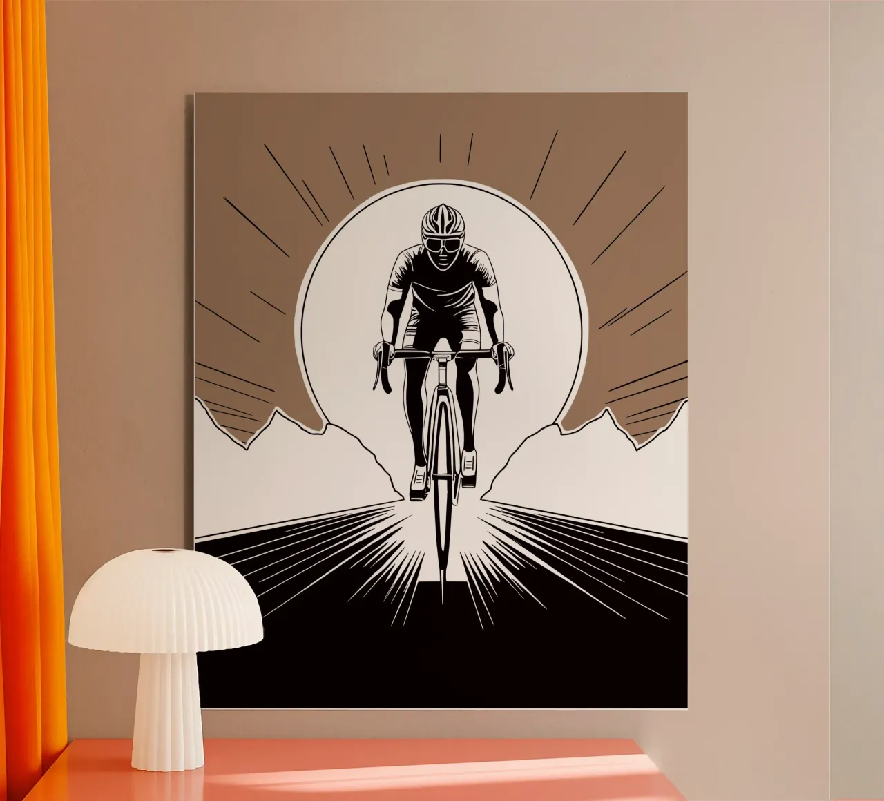 Power & Speed - The ultimate cycling design! alu-dibond by Radkunstwerk