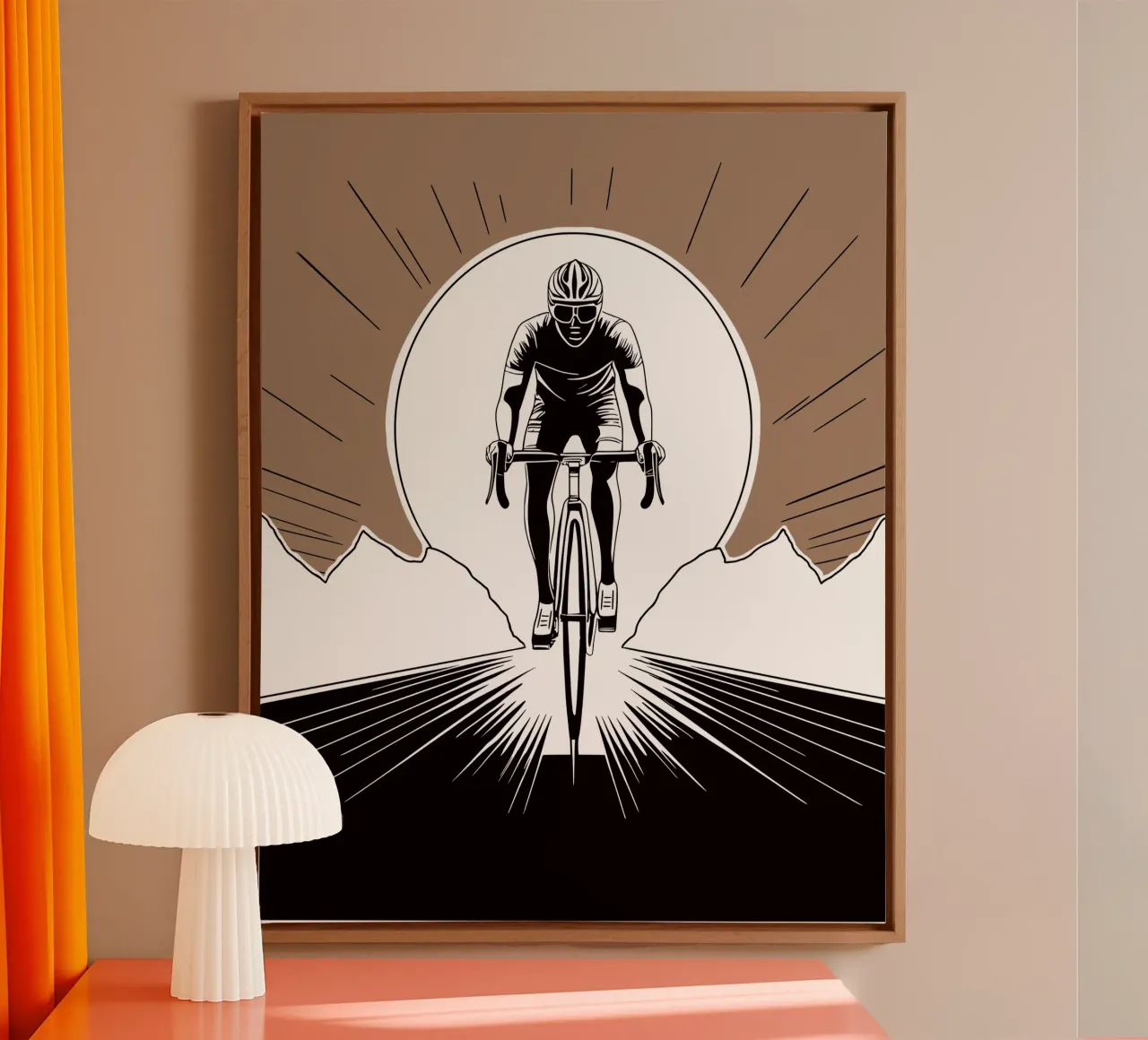 Power & Speed - The ultimate cycling design! canvas by Radkunstwerk