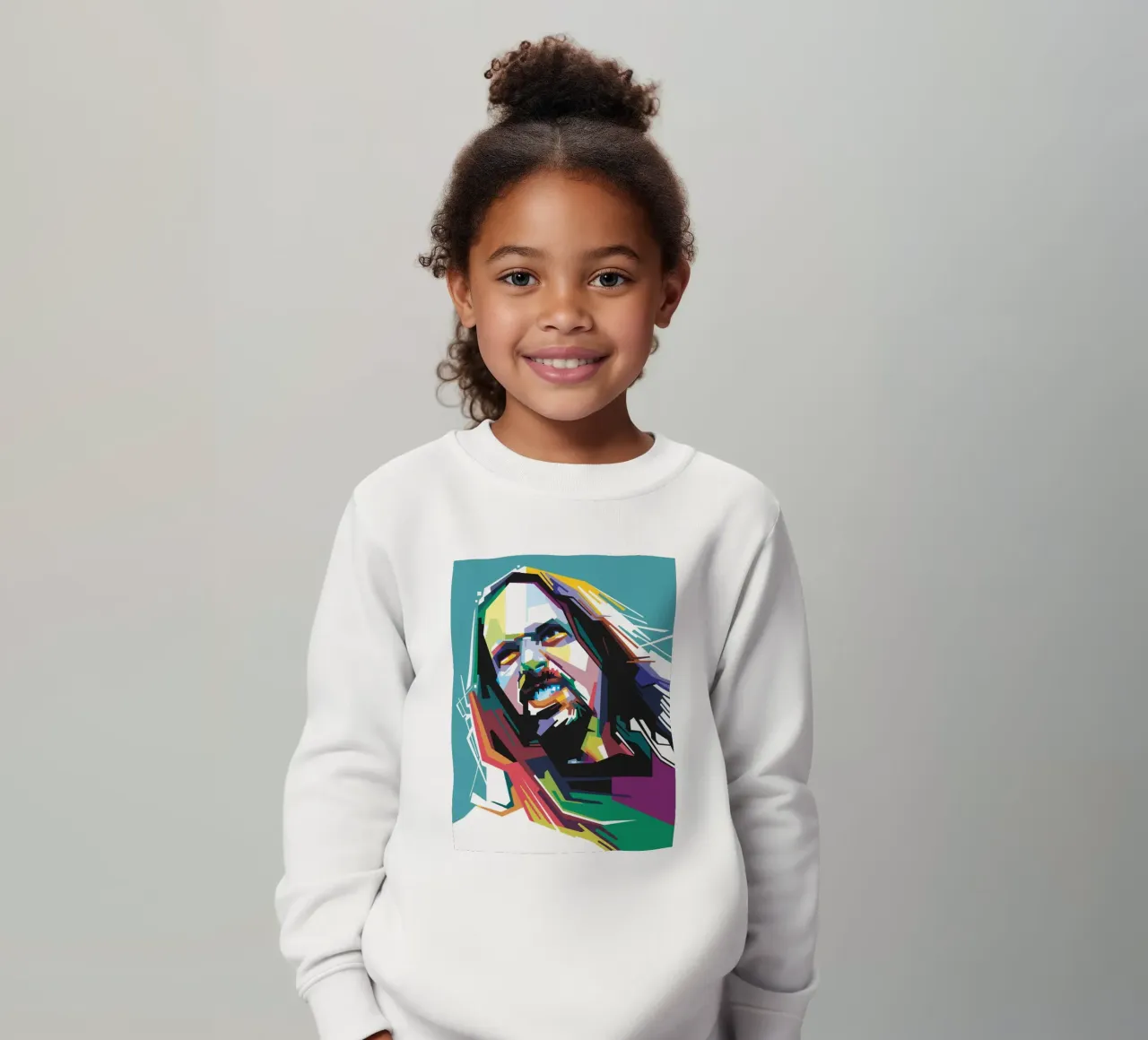 John Petrucci Pop Art WPAP felpa bambino da Alkahfsmart