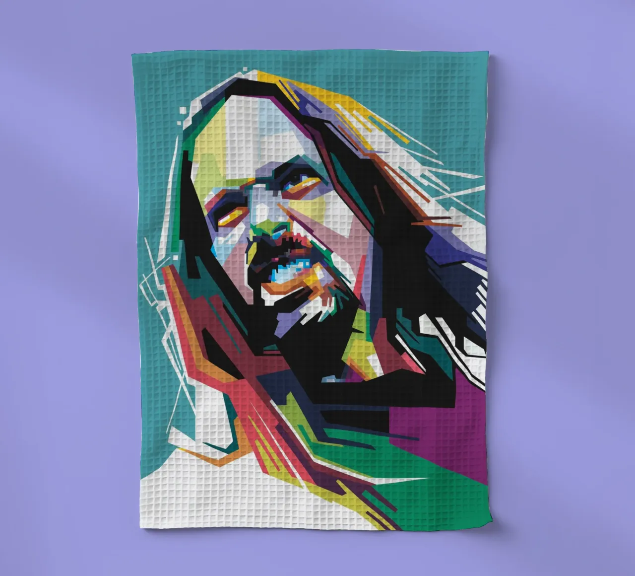 John Petrucci Pop Art WPAP canovaccio da cucina da Alkahfsmart