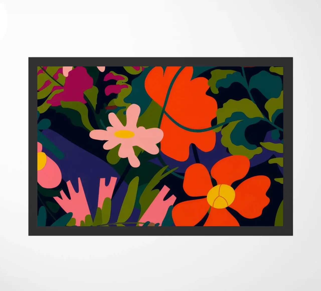 Floral Petal Symphony doormat by Artie Shifa