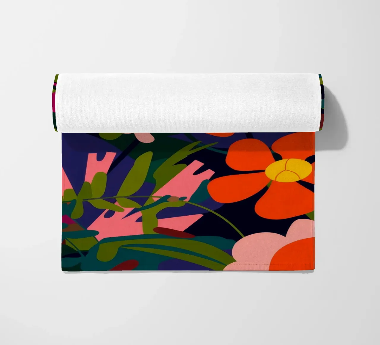 Floral Petal Symphony beach towel by Artie Shifa