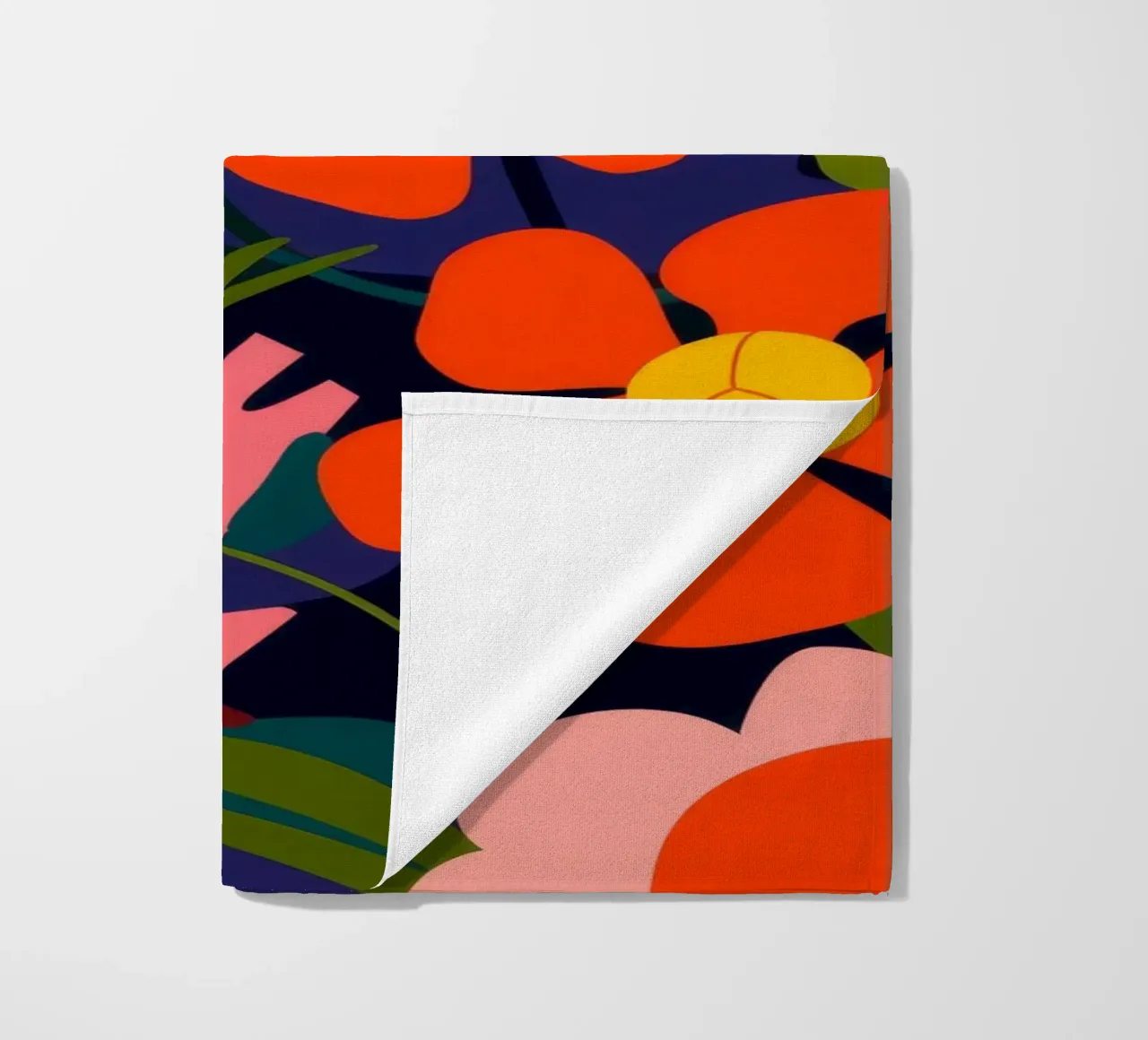 Floral Petal Symphony beach towel by Artie Shifa