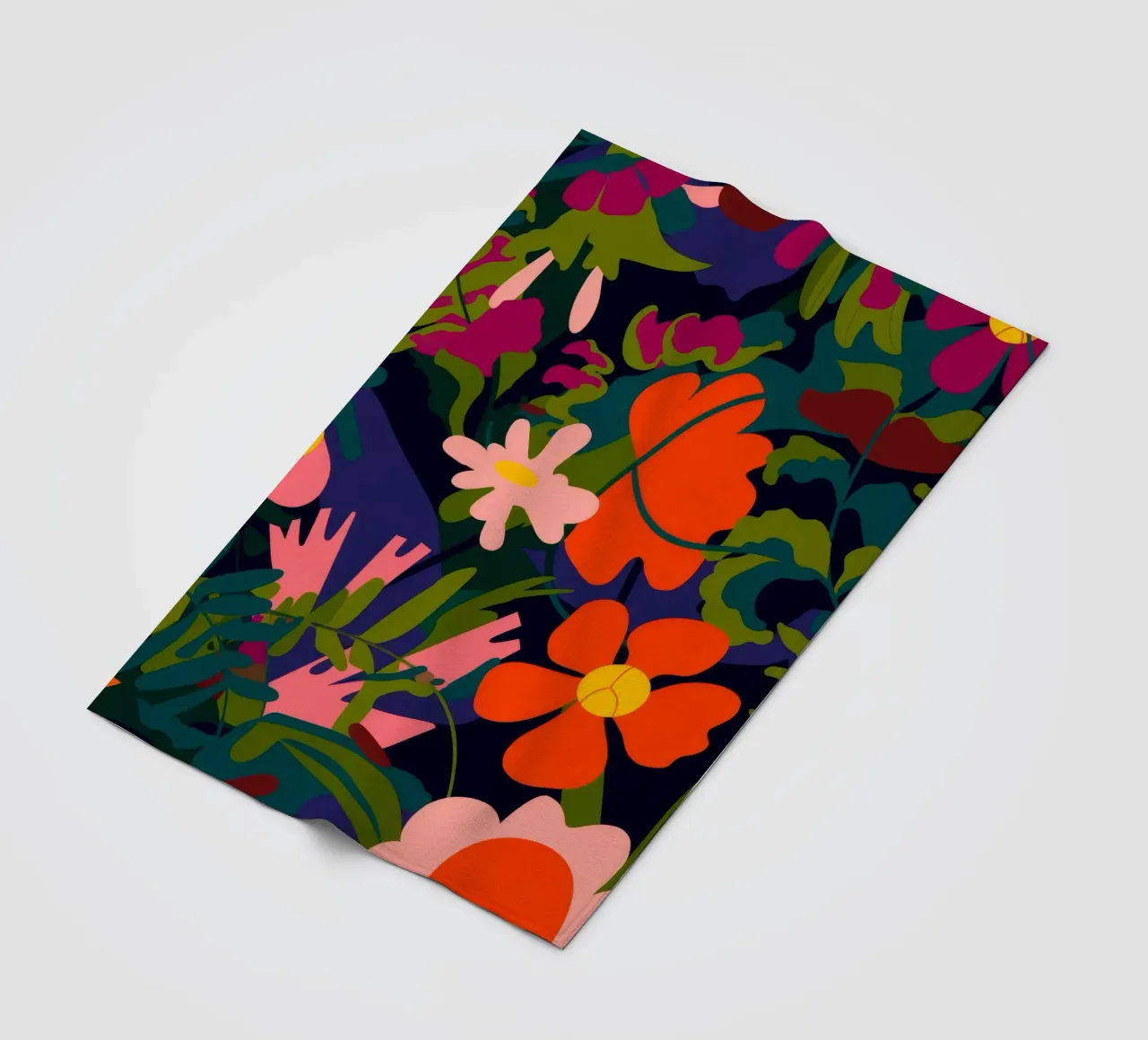 Floral Petal Symphony fleece blanket by Artie Shifa